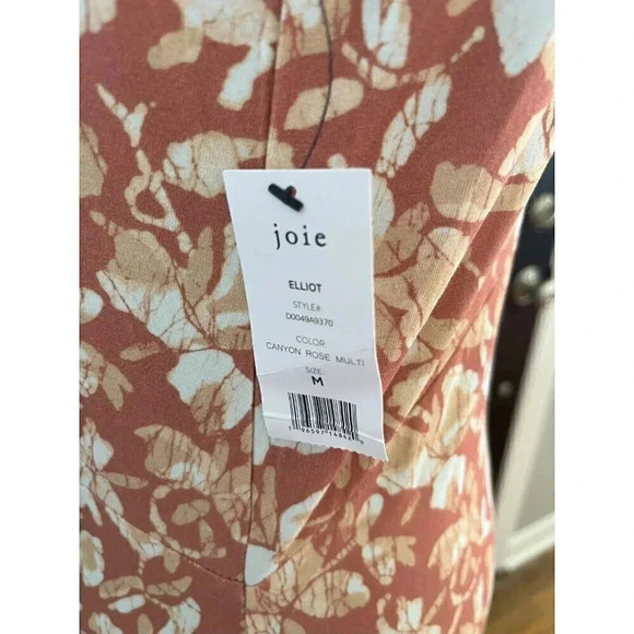 SOFT JOIE FLORAL SIZE M TANK SLEEVELESS SLIM FIT MIDI DRESS NWT - Picture 5 of 8